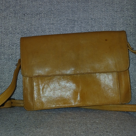 Tan Leather Crossbody Bag - Picture 8 of 8
